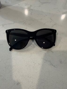 Celine Black Gloss Oversized Sunglasses